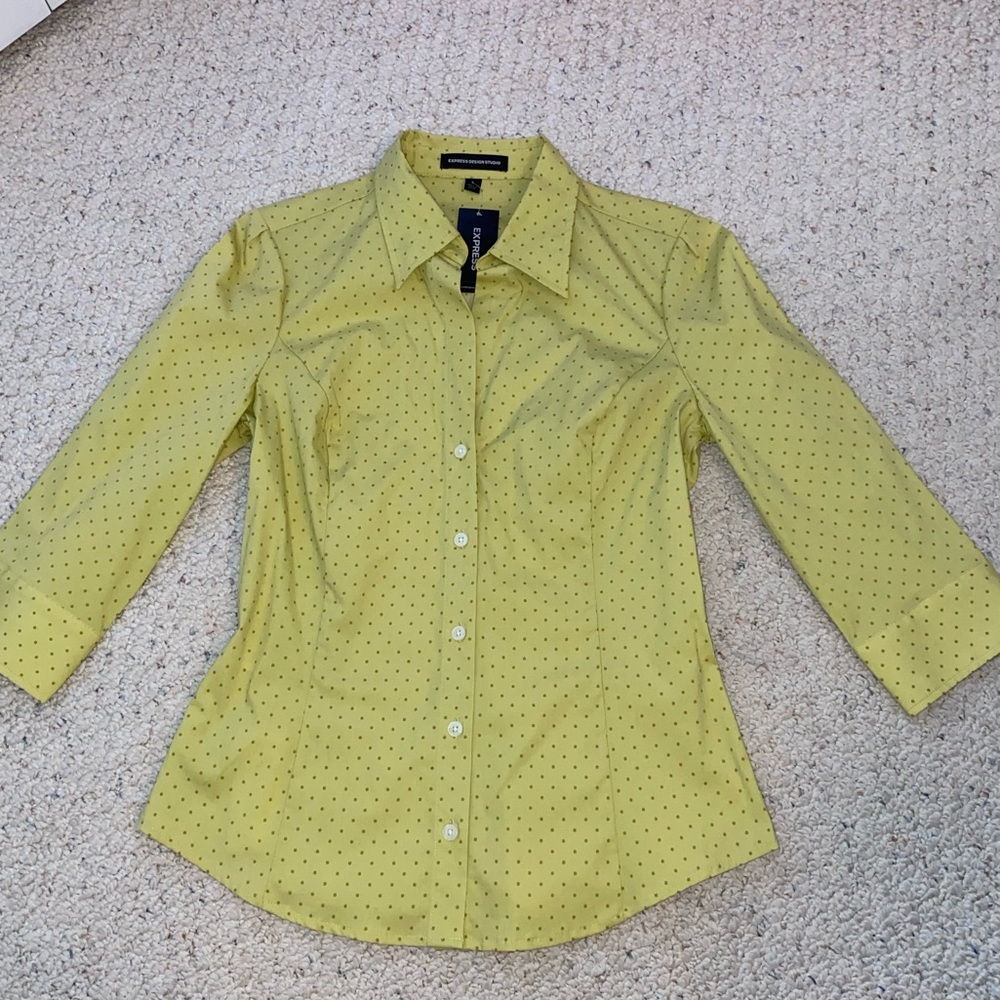 Green Express Button Down